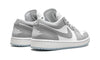 Image of AIR JORDAN 1 LOW "WHITE / WOLF GREY"